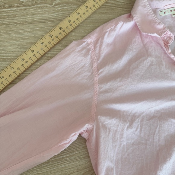 xirena XS beau shirt light pink button up office preppy - Picture 8 of 8